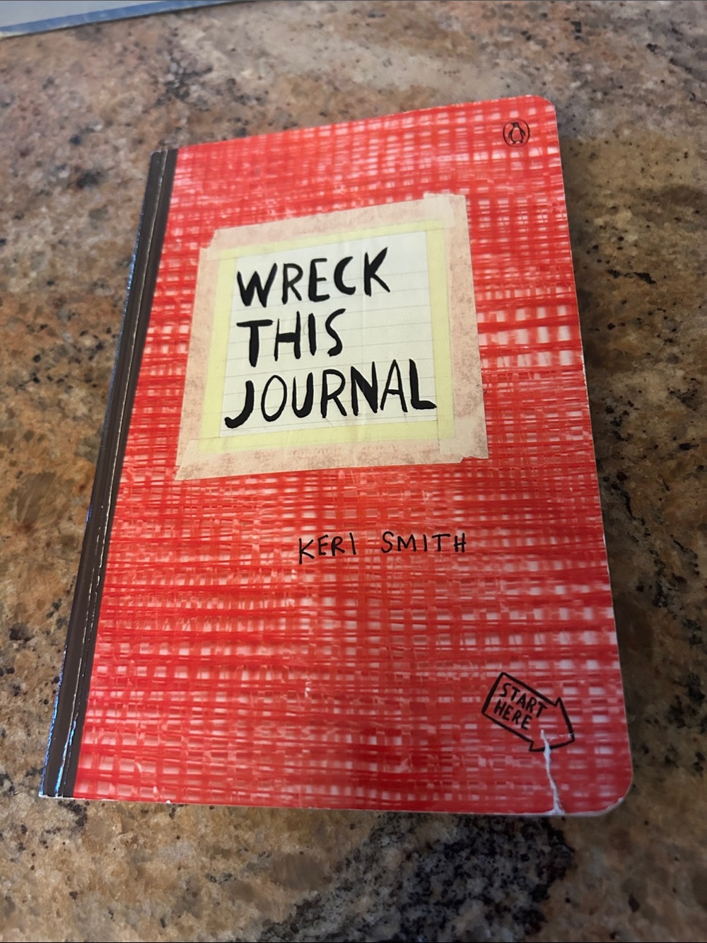 Wreck This Journal by Keri Smith - Red Creative Prompt Notebook